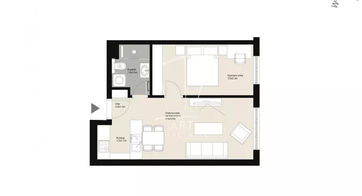 Jednoiposoban stan | 4zida