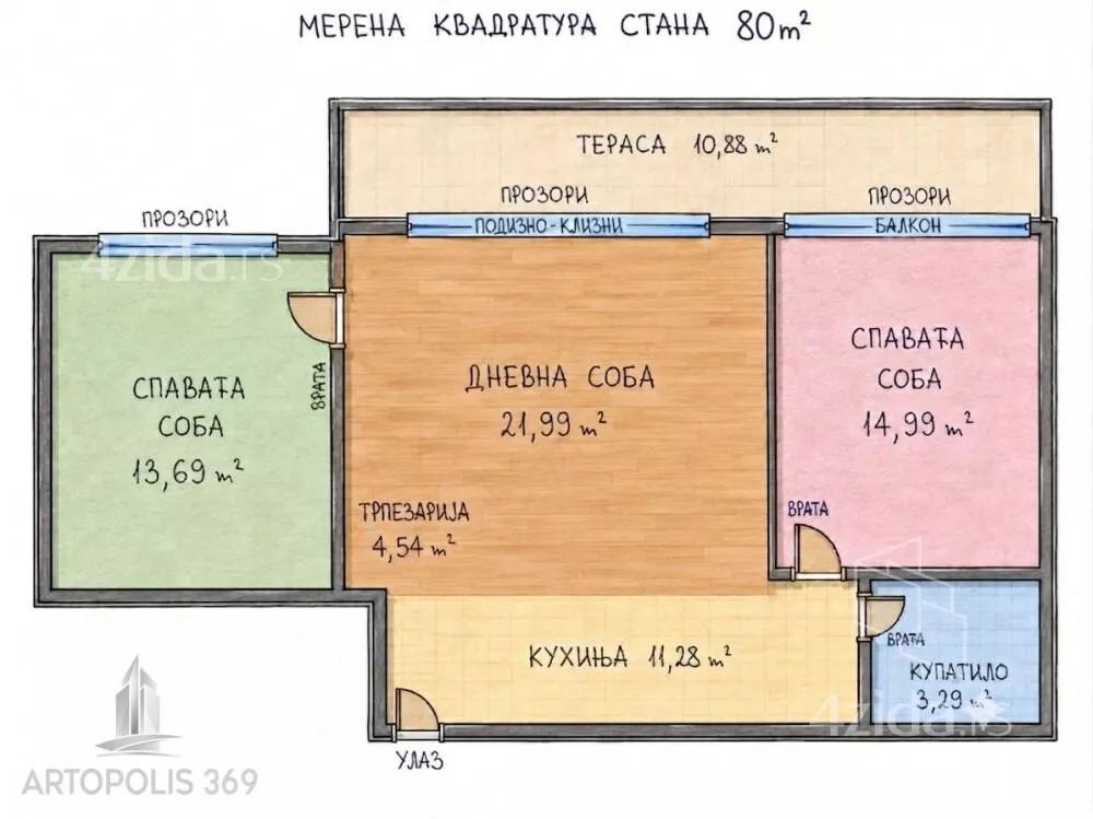 Trosoban stan | 4zida
