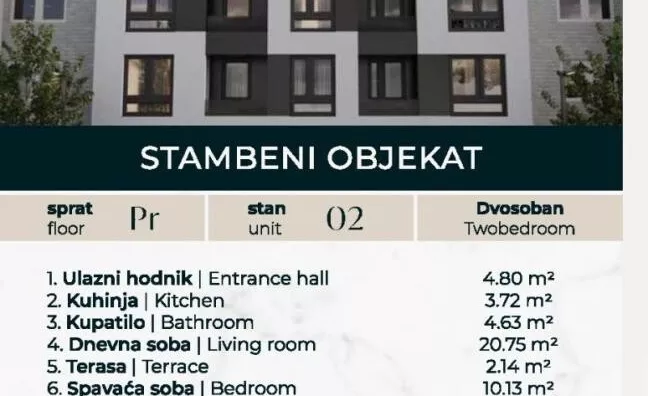Dvosoban stan | 4zida