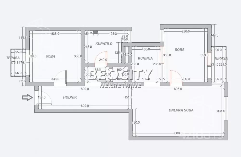 Trosoban stan | 4zida