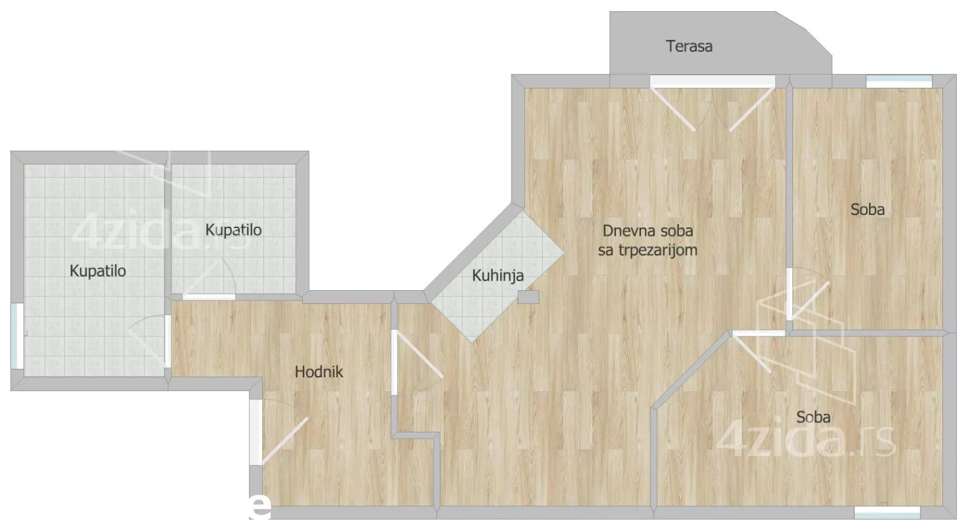 Trosoban stan | 4zida