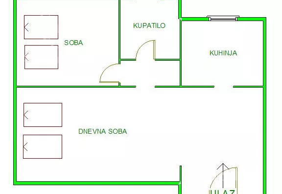 Jednoiposoban stan | 4zida