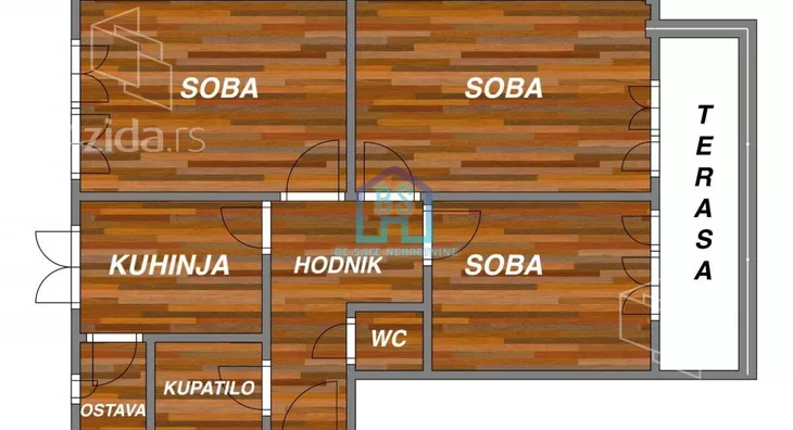 Trosoban stan | 4zida