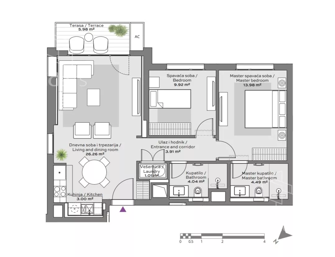 Trosoban stan | 4zida