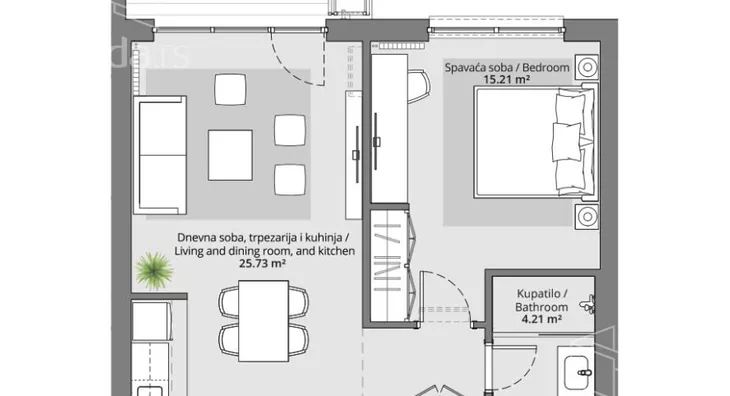 Dvosoban stan | 4zida