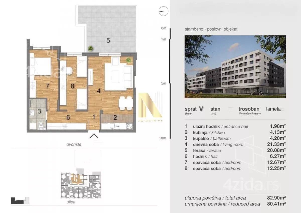 Trosoban stan | 4zida