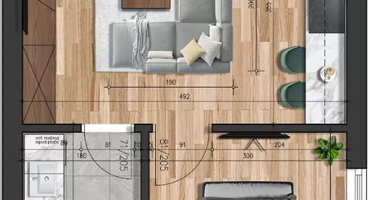 Jednoiposoban stan | 4zida