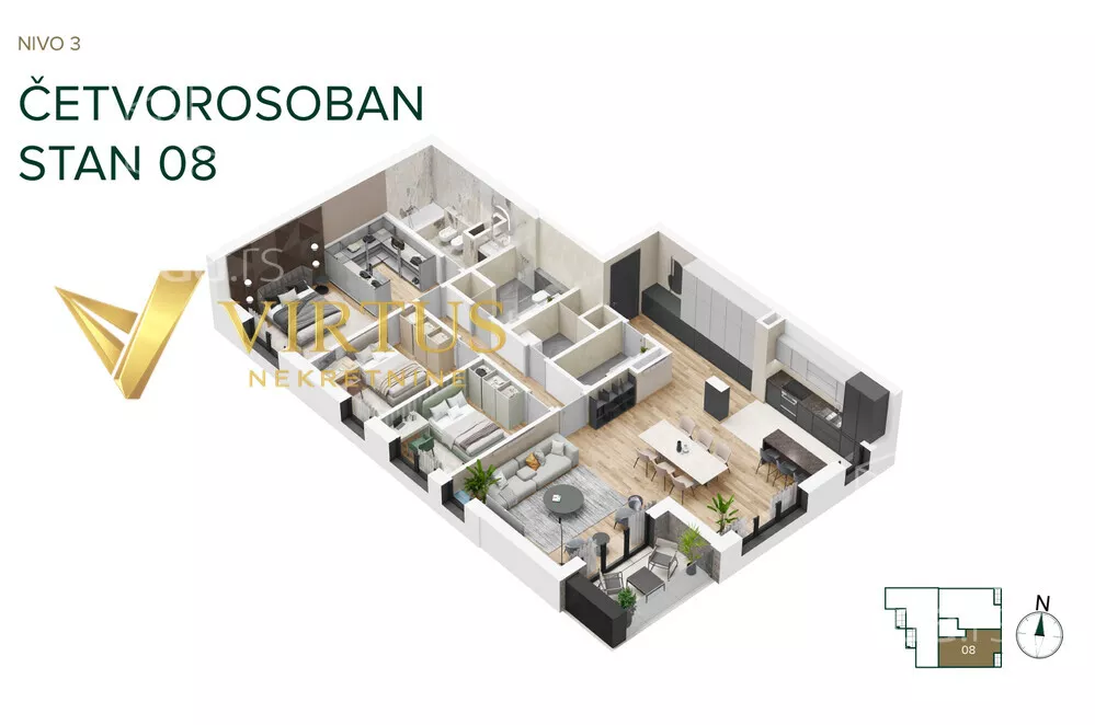 Četvorosoban stan | 4zida