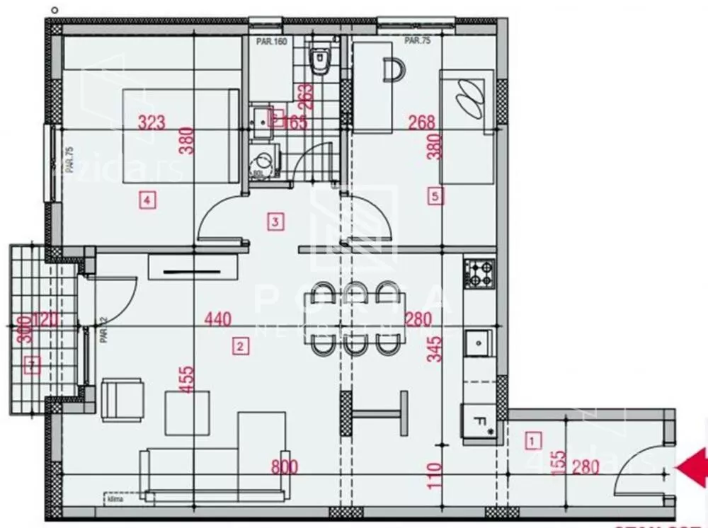 Trosoban stan | 4zida