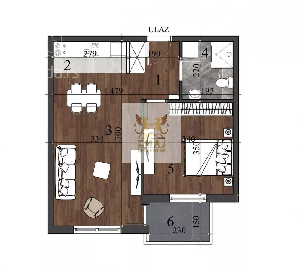 Dvosoban stan | 4zida