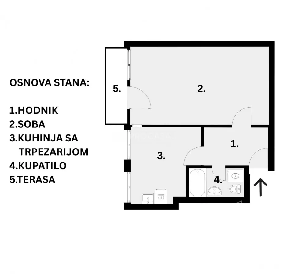 Jednosoban stan | 4zida