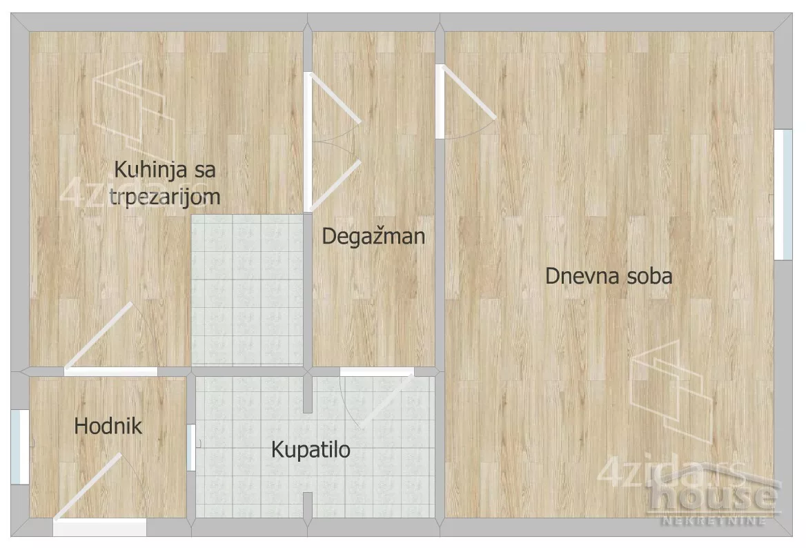 Jednoiposoban stan | 4zida