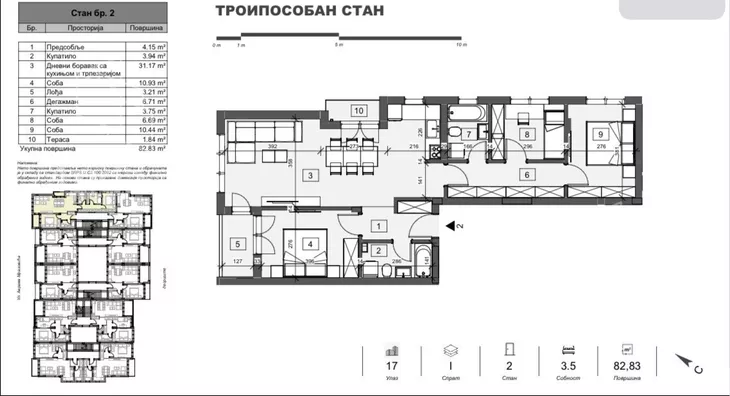 Troiposoban stan | 4zida