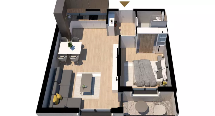 Jednosoban stan | 4zida