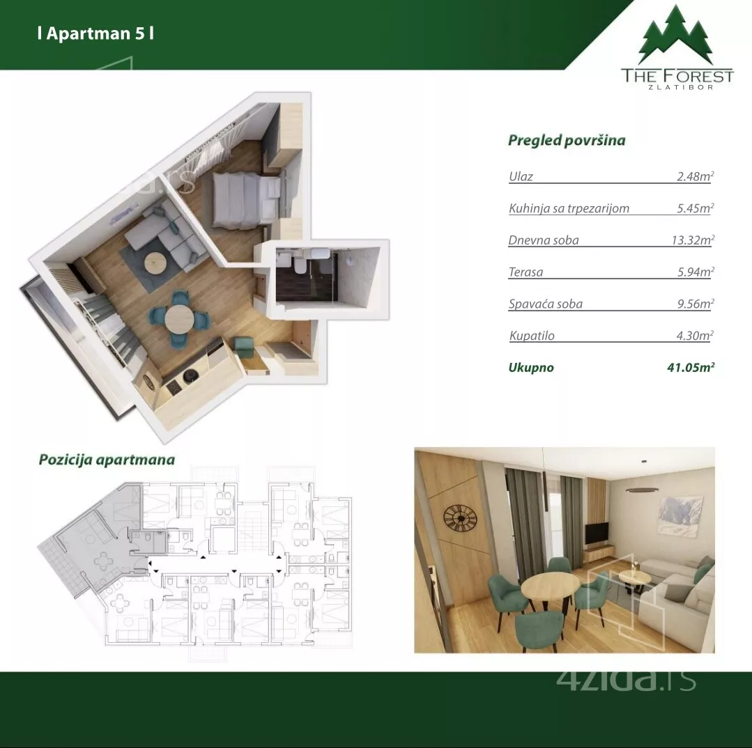 Jednoiposoban stan | 4zida