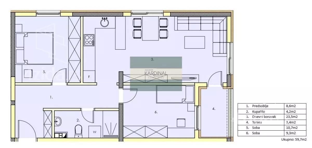 Dvosoban stan | 4zida