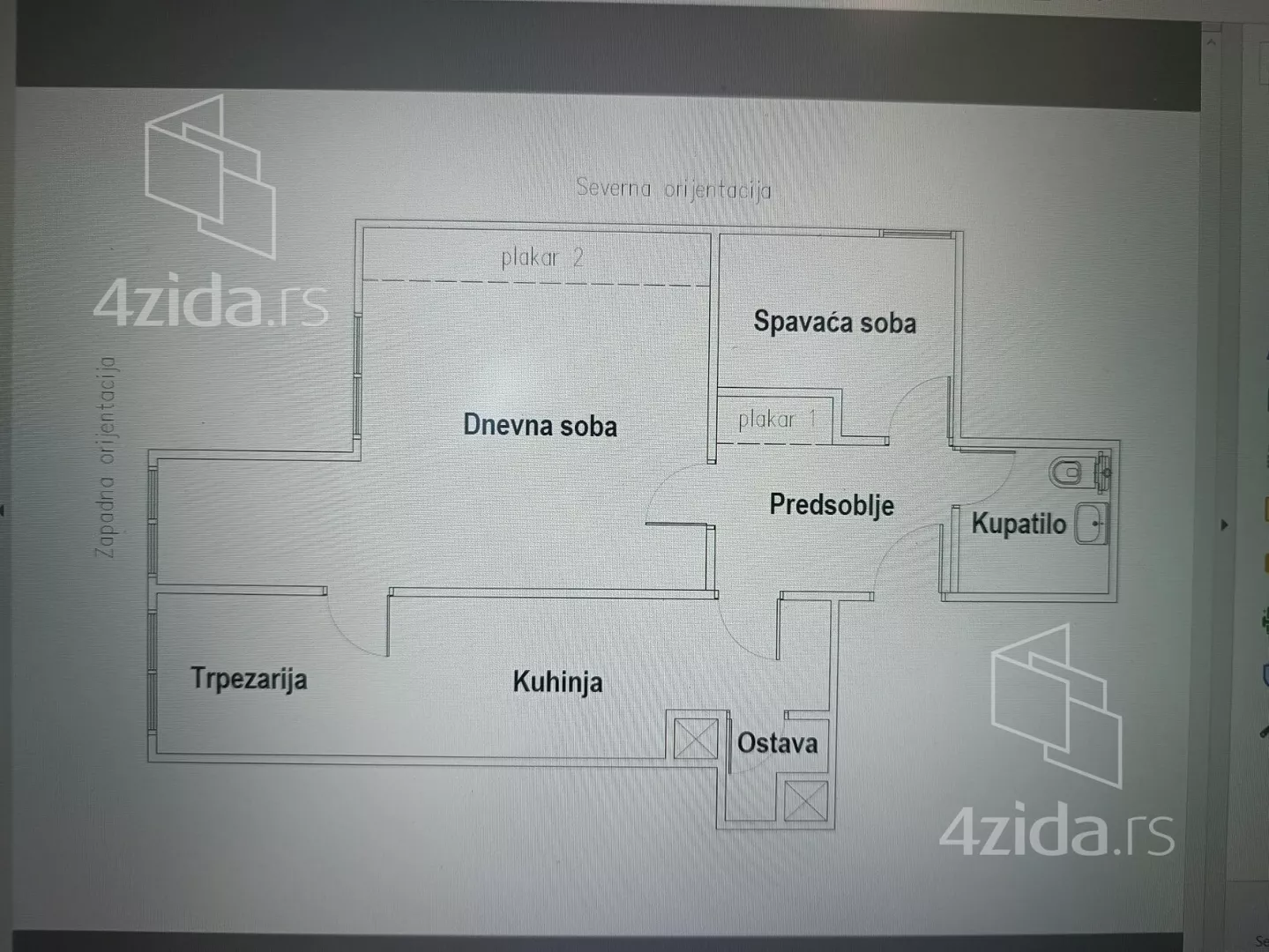 Jednoiposoban stan | 4zida