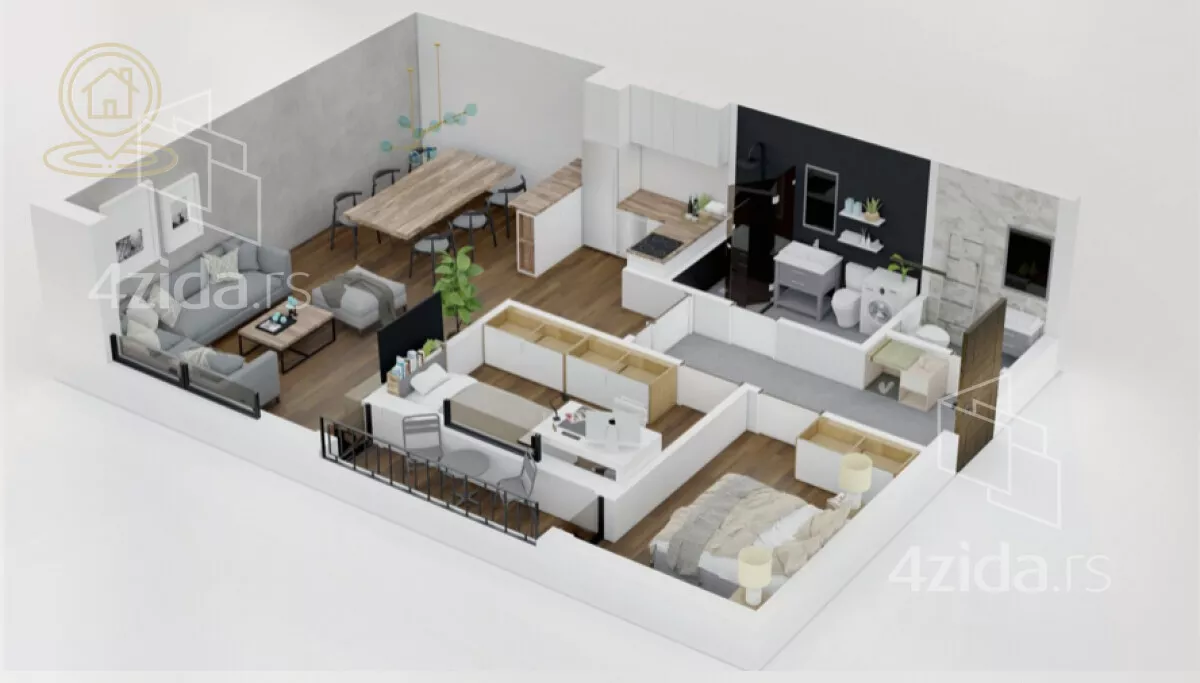 Dvoiposoban stan | 4zida