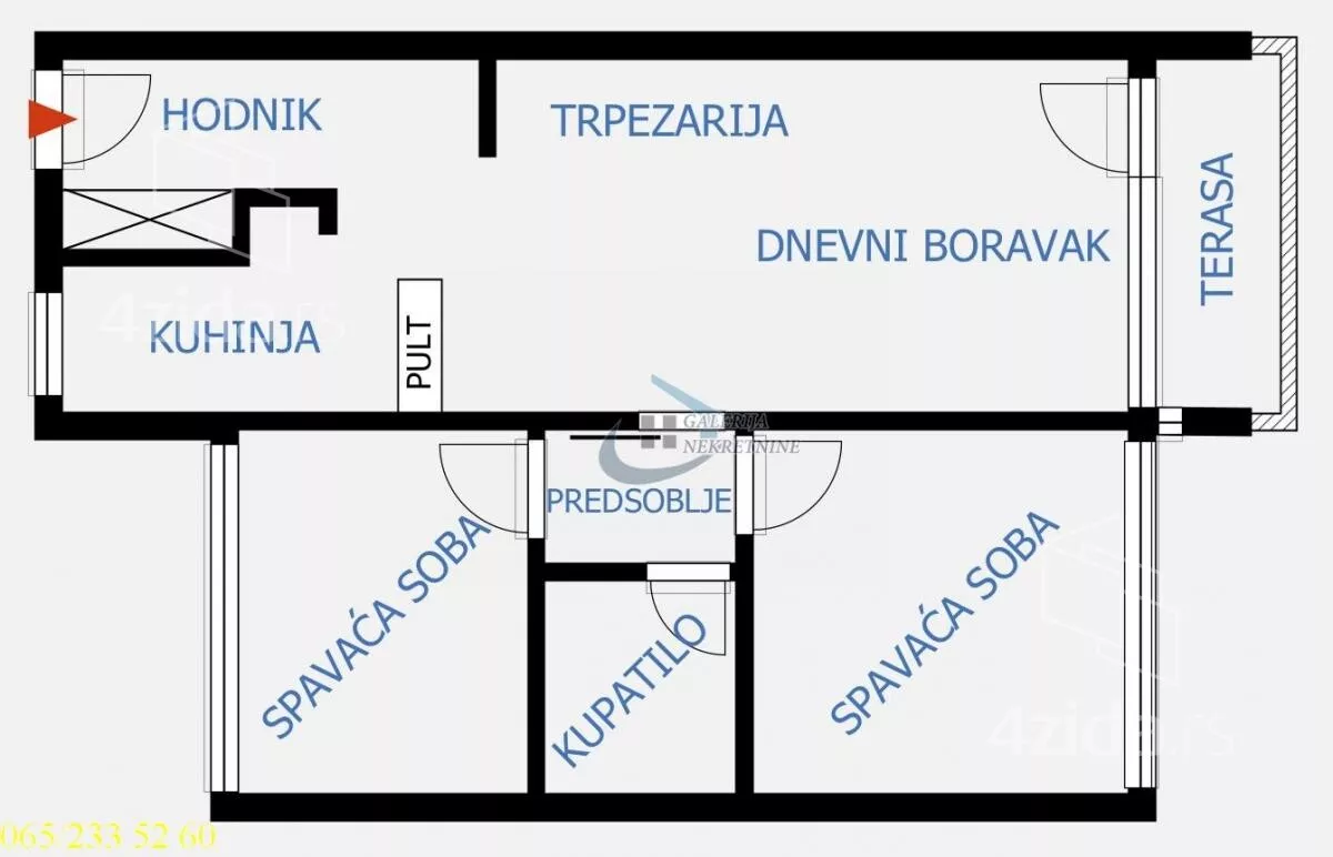 Trosoban stan | 4zida
