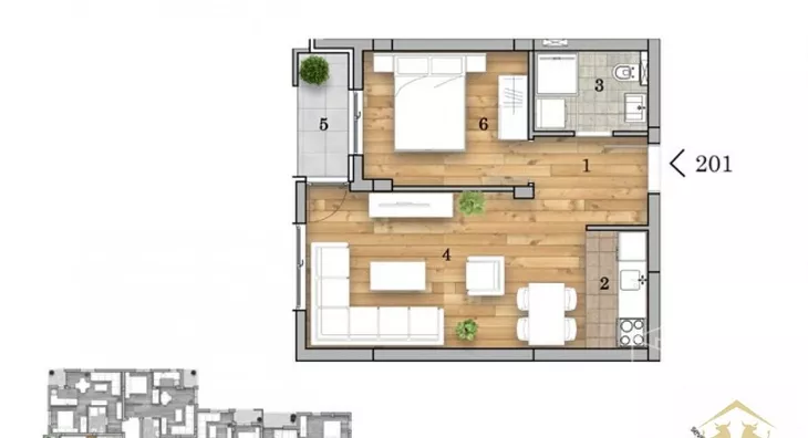 Dvosoban stan | 4zida