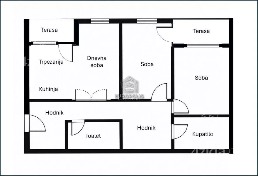 Trosoban stan | 4zida