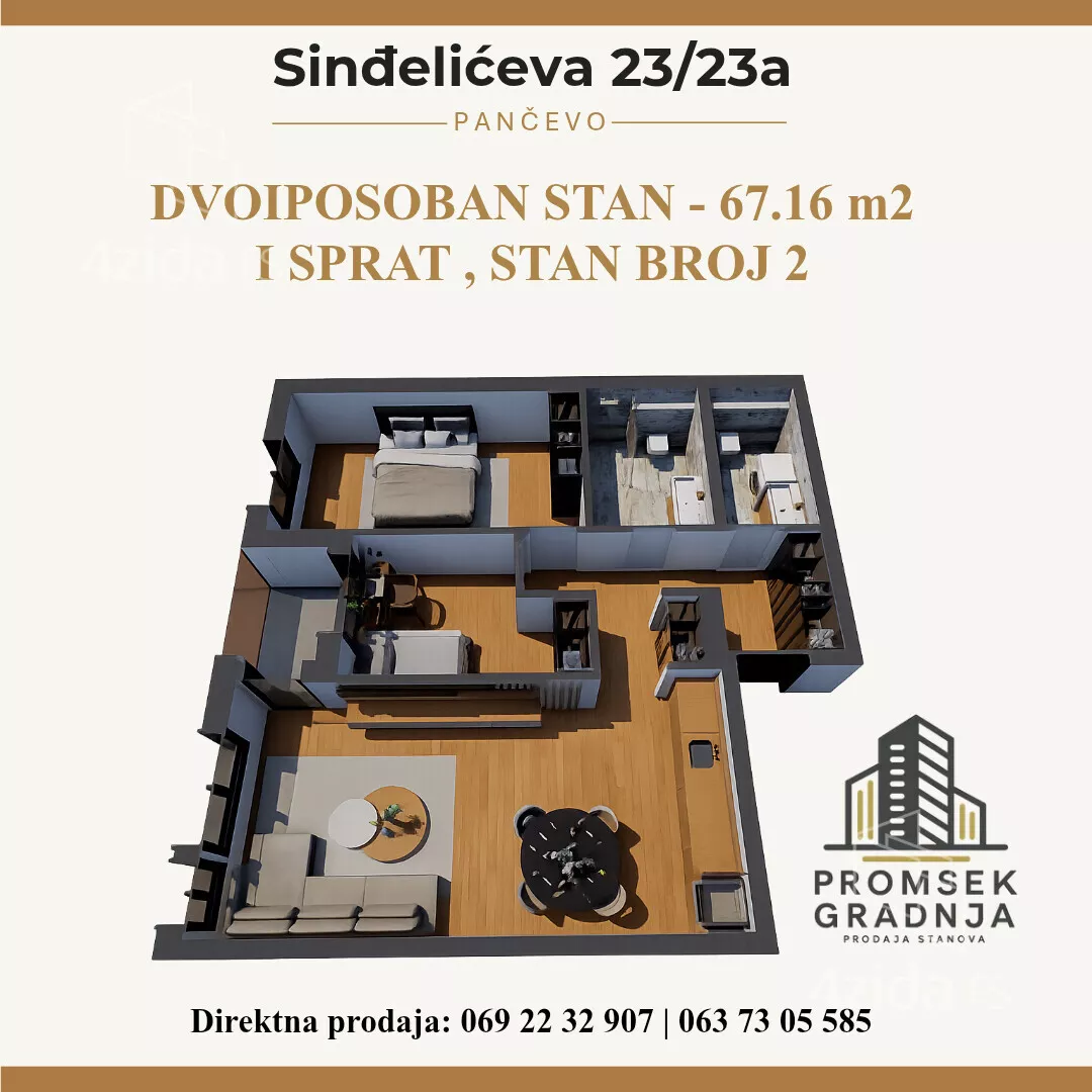 Dvosoban stan | 4zida