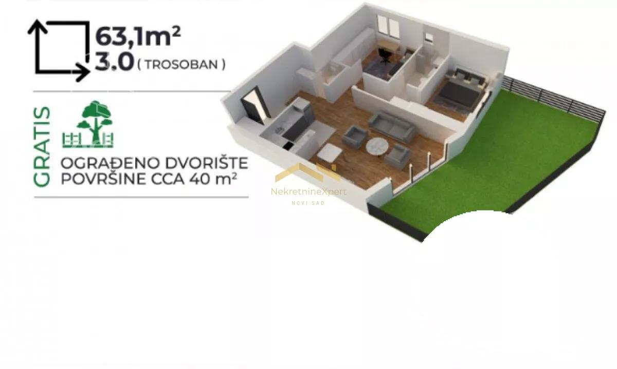 Trosoban stan | 4zida