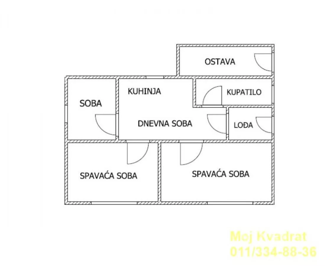 Trosoban stan | 4zida