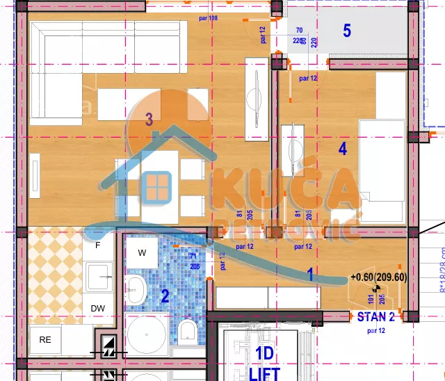 Jednoiposoban stan | 4zida