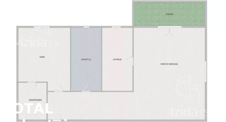 Jednoiposoban stan | 4zida