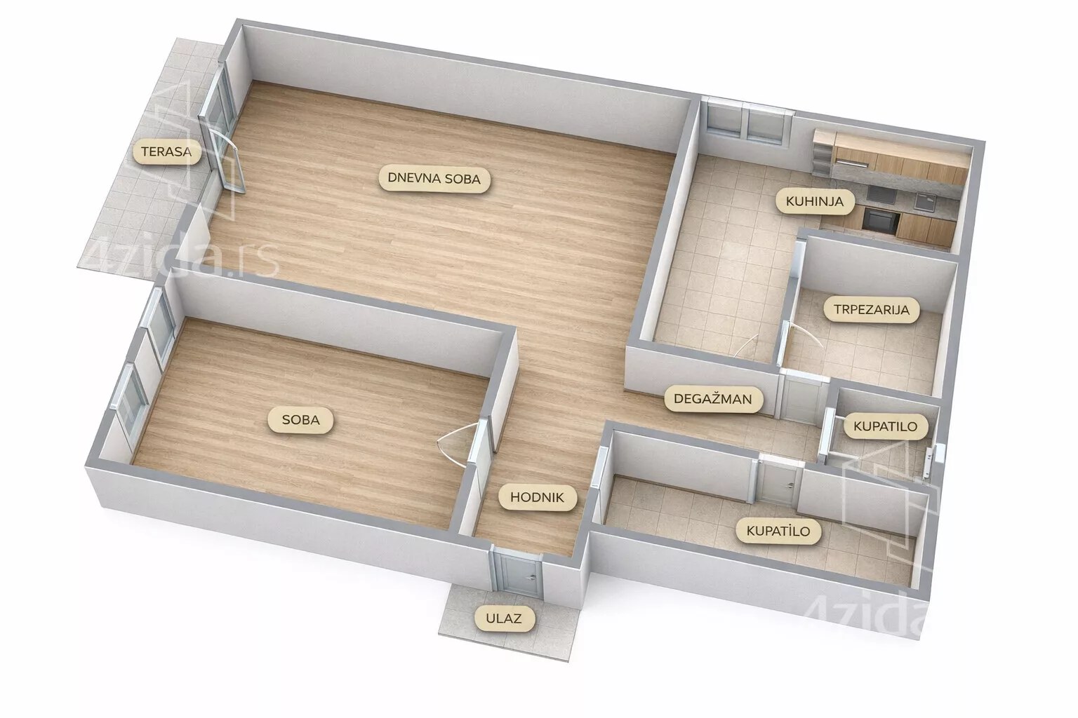 Dvosoban stan | 4zida