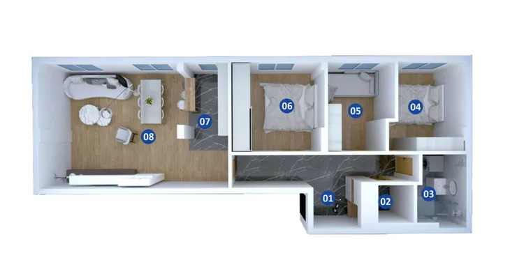 Trosoban stan | 4zida