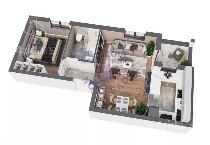 Dvosoban stan | 4zida