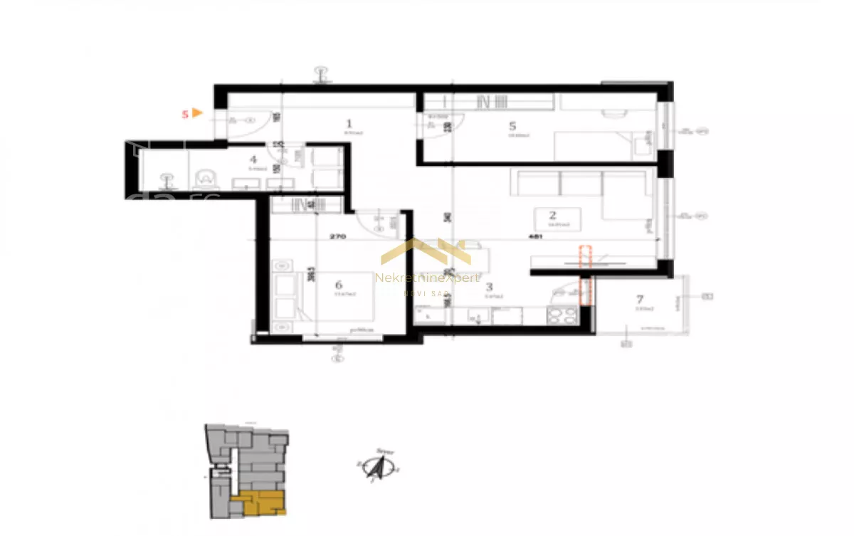 Trosoban stan | 4zida