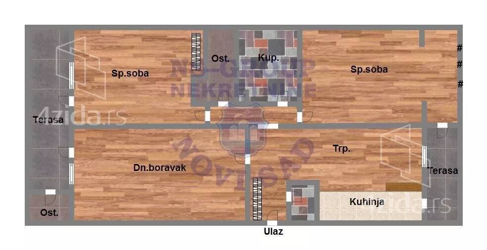 Trosoban stan | 4zida