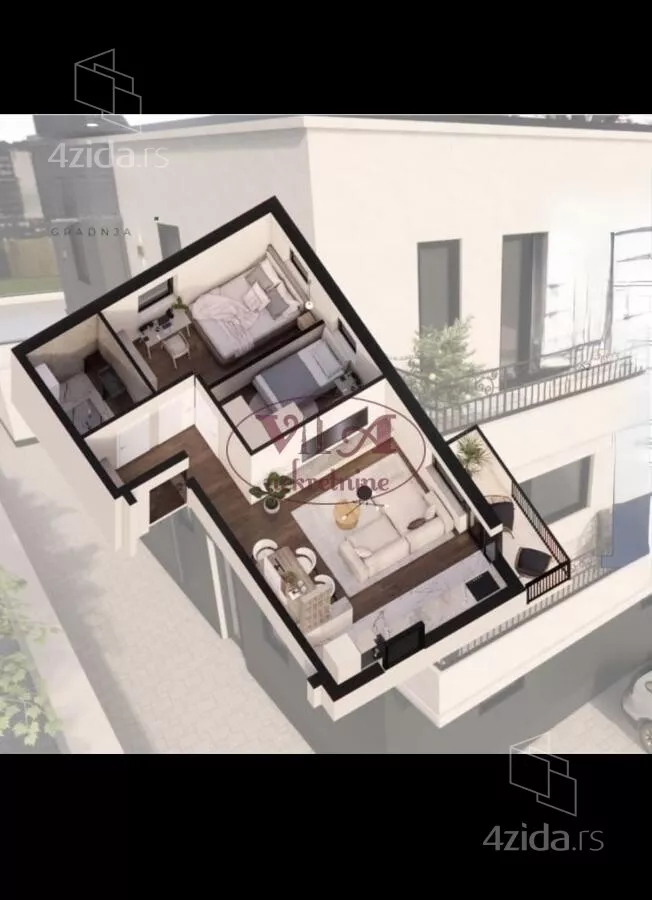 Dvoiposoban stan | 4zida