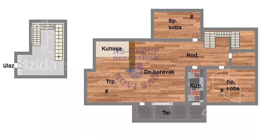 Trosoban stan | 4zida