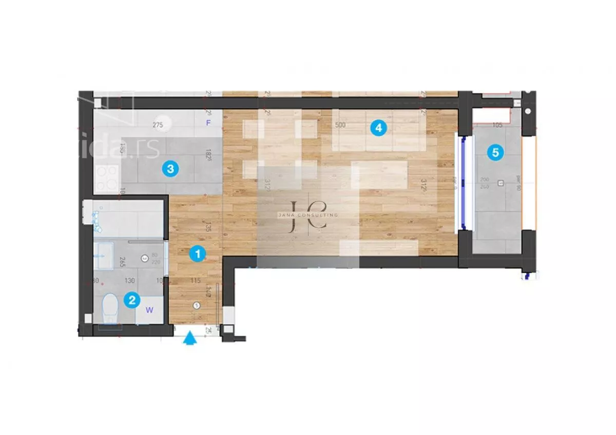 Jednosoban stan | 4zida