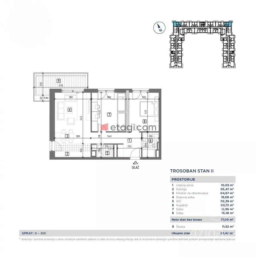 Trosoban stan | 4zida