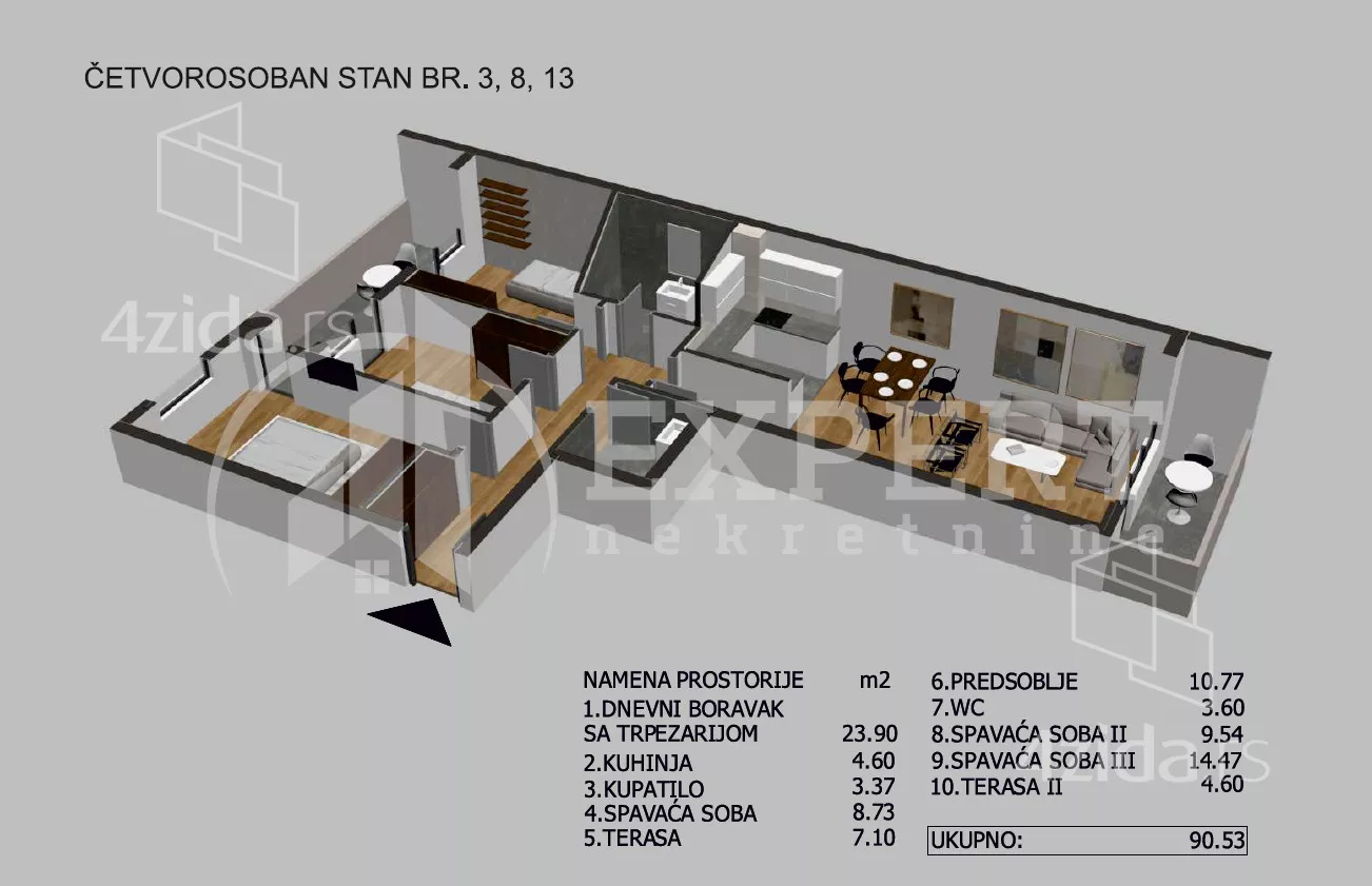 Četvorosoban stan | 4zida