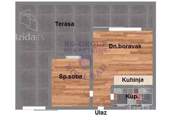 Jednoiposoban stan | 4zida