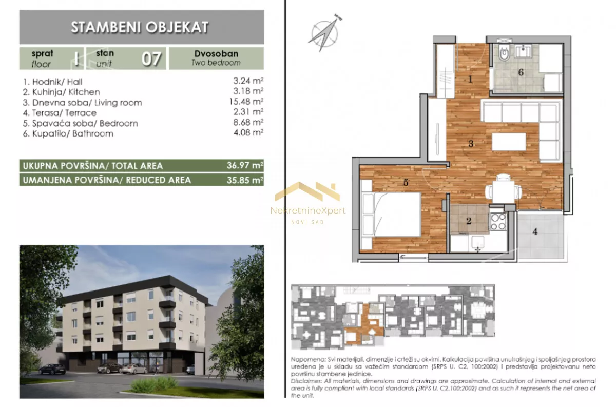Jednoiposoban stan | 4zida
