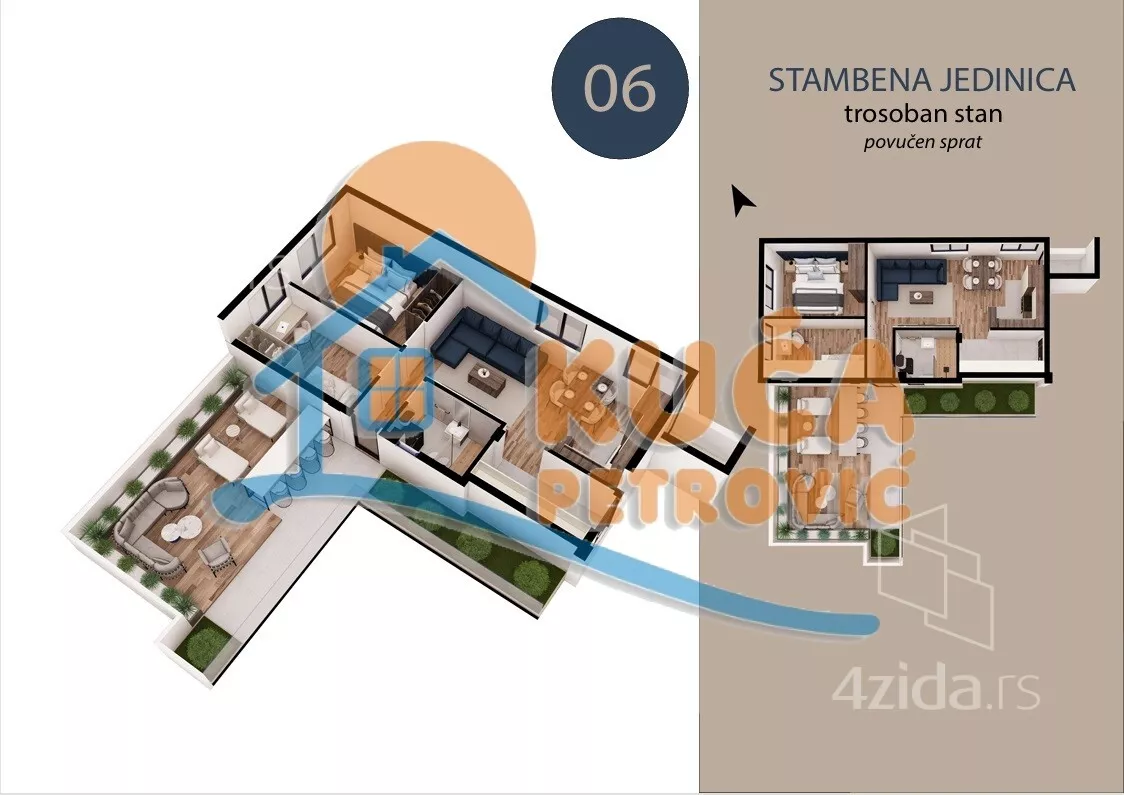 Trosoban stan | 4zida