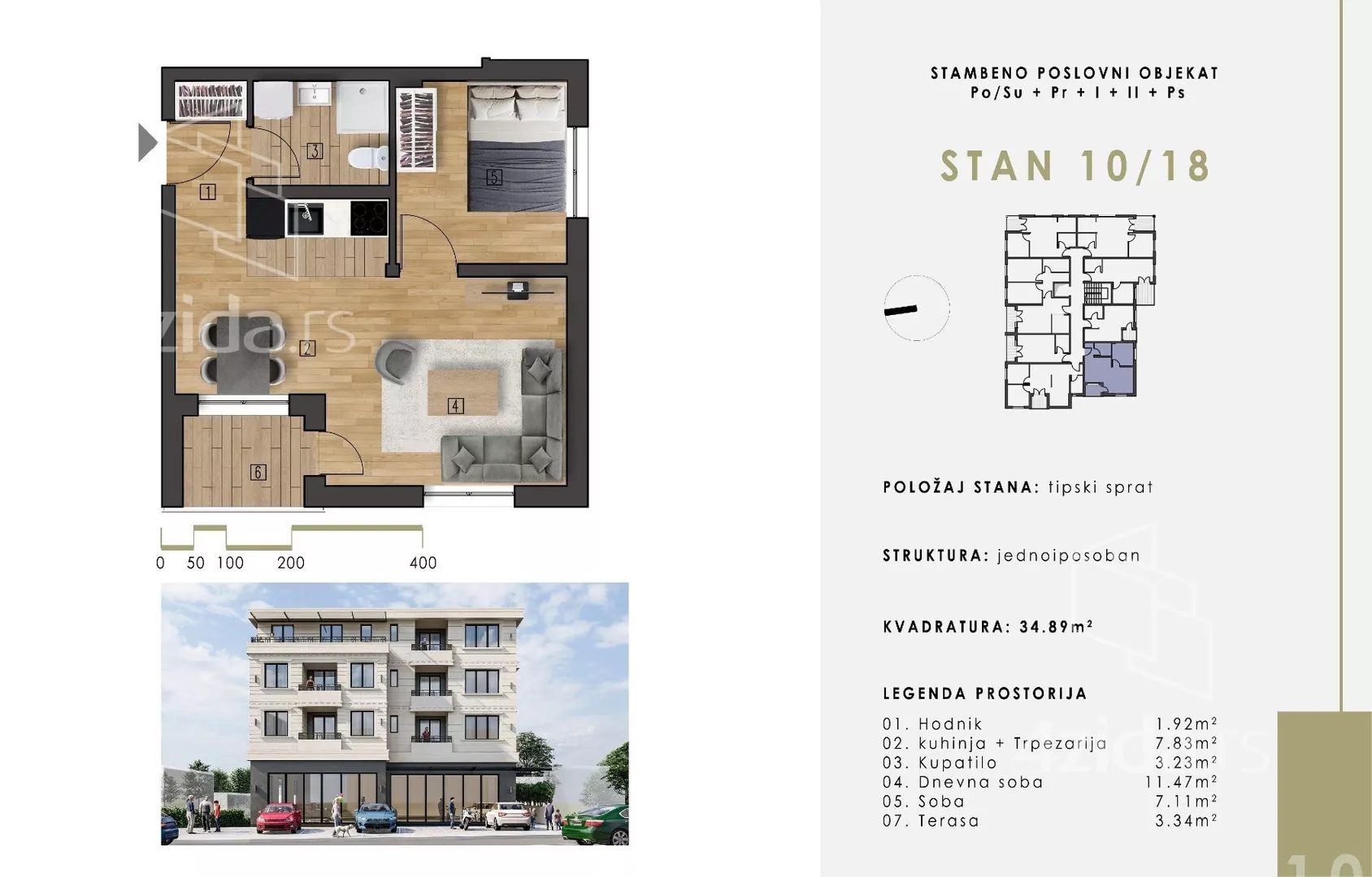 Dvoiposoban stan | 4zida
