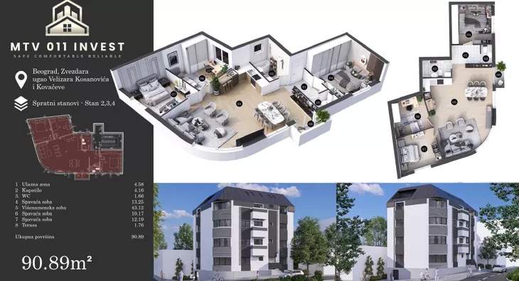 Troiposoban stan | 4zida