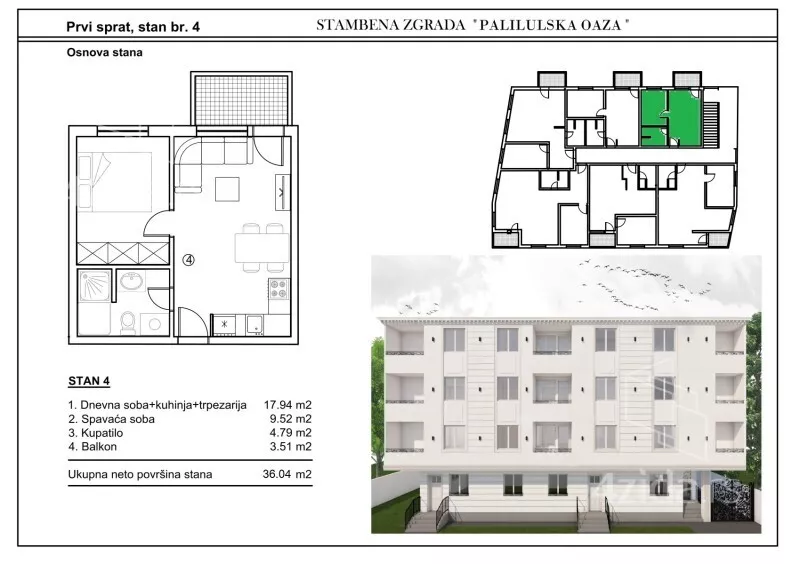 Dvosoban stan | 4zida