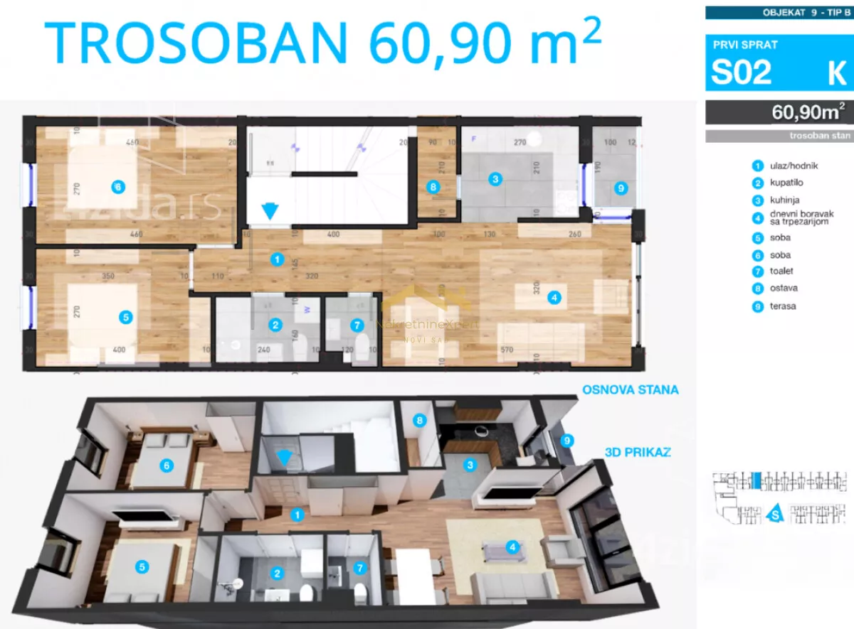 Trosoban stan | 4zida