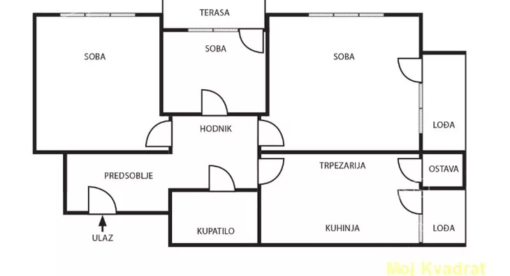 Trosoban stan | 4zida