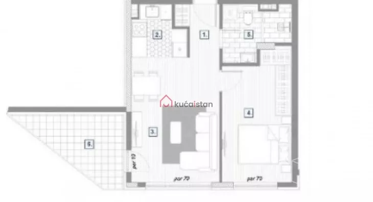 Dvosoban stan | 4zida