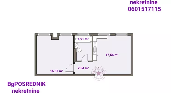 Jednoiposoban stan | 4zida